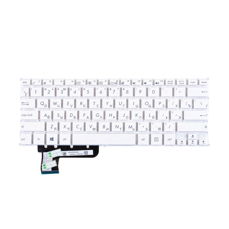 Клавиатура для ноутбука Asus X201/X202/S200 Белый