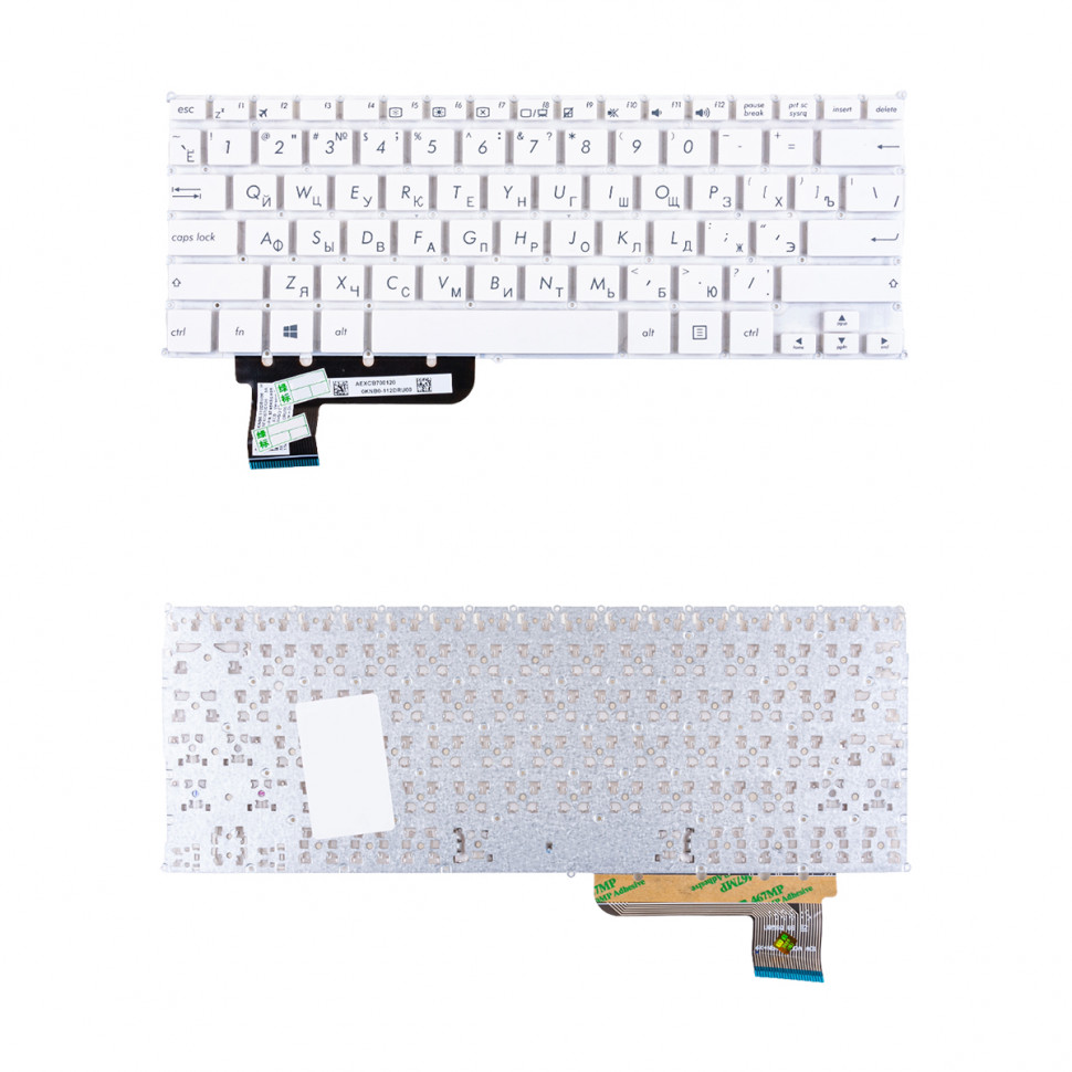 Клавиатура для ноутбука Asus X201/X202/S200 Белый
