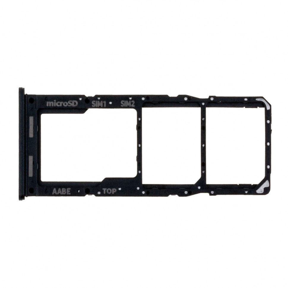 Контейнер SIM для Samsung A127F (A12 Nacho) Черный