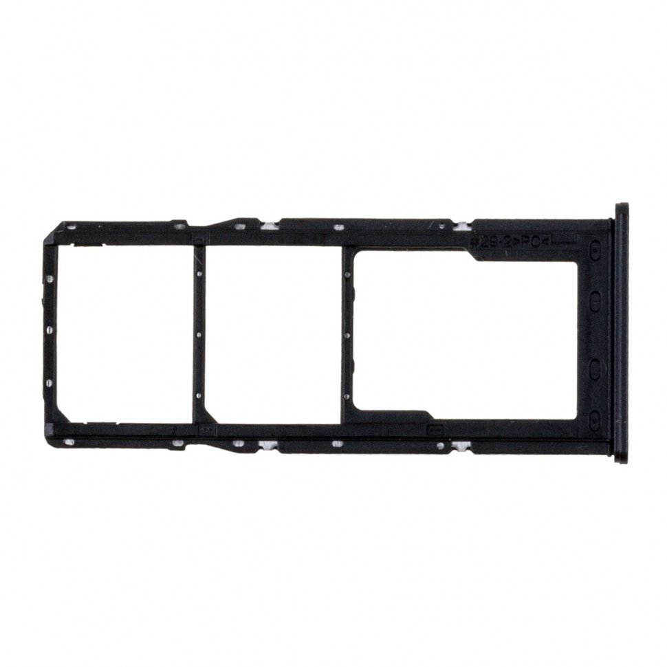 Контейнер SIM для Samsung A127F (A12 Nacho) Черный