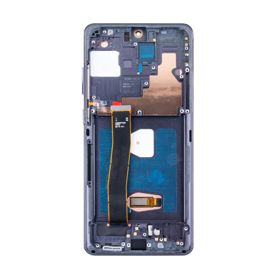 Дисплей с рамкой для Samsung G988B (S20 Ultra) Черный OLED (Full Size)